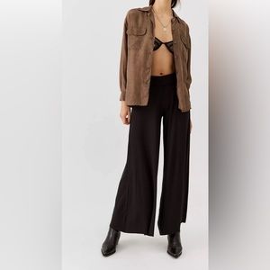 Urban Outfitters Black Wide Leg High Waist Women’s Pants Trousers Size 0 NEW